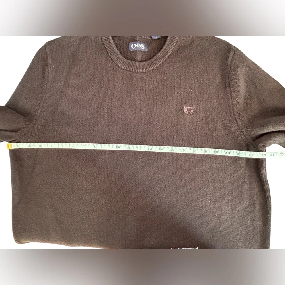 Chaps Men's Dark Blue Navy Crewneck Sweater Size XL Tall Extra Large  SKU 23